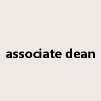 associate dean是什么意思