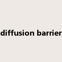 diffusion barrier是什么意思