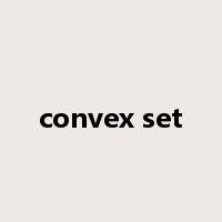convex set是什么意思