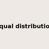 equal distribution是什么意思