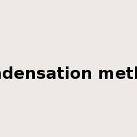 condensation method是什么意思