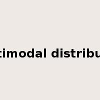multimodal distribution是什么意思