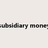 subsidiary money是什么意思