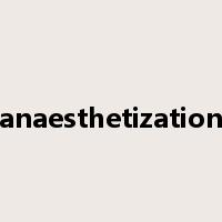 anaesthetization是什么意思