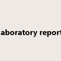 laboratory report是什么意思