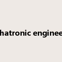 mechatronic engineering是什么意思