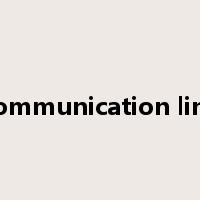communication line是什么意思