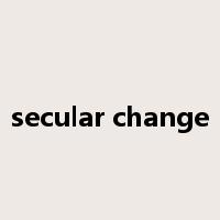 secular change是什么意思