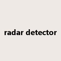 radar detector是什么意思