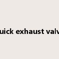 quick exhaust valve是什么意思