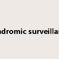 syndromic surveillance是什么意思