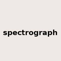 spectrograph是什么意思