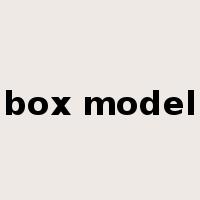 box model是什么意思