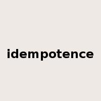idempotence是什么意思