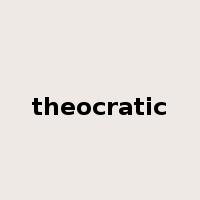 theocratic是什么意思