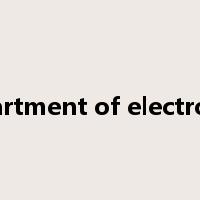 department of electronics是什么意思