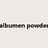 albumen powder是什么意思