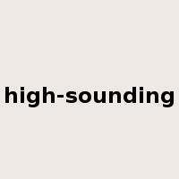 high-sounding是什么意思