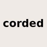 corded是什么意思