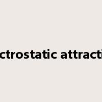 electrostatic attraction是什么意思