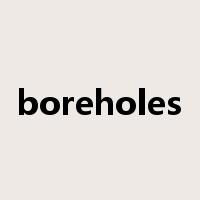 boreholes是什么意思