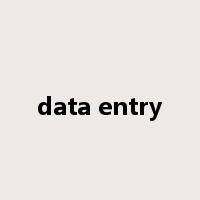 data entry是什么意思