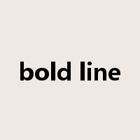 bold line是什么意思