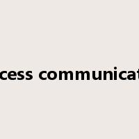 process communication是什么意思