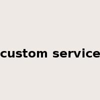 custom service是什么意思
