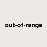 out-of-range是什么意思