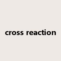 cross reaction是什么意思