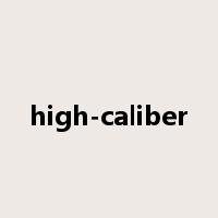 high-caliber是什么意思