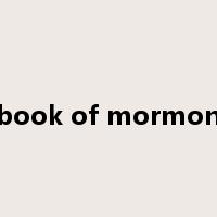 book of mormon是什么意思