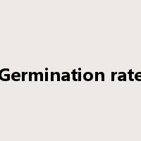 Germination rate是什么意思