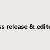 Press release & editorial是什么意思