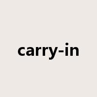 carry-in是什么意思