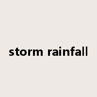 storm rainfall是什么意思