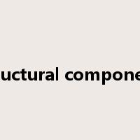 structural component是什么意思