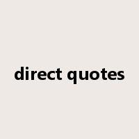 direct quotes是什么意思