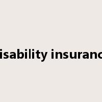 disability insurance是什么意思