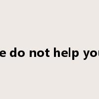 Please do not help yourself是什么意思