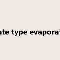 plate type evaporator是什么意思