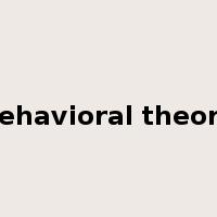 behavioral theory是什么意思
