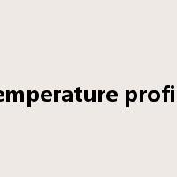 temperature profile是什么意思