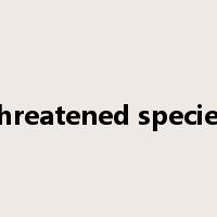 threatened species是什么意思