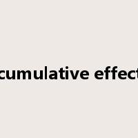cumulative effect是什么意思