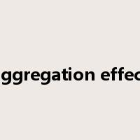 aggregation effect是什么意思