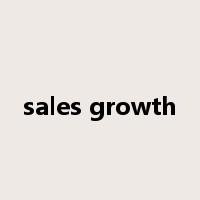 sales growth是什么意思
