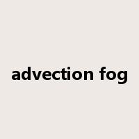 advection fog是什么意思
