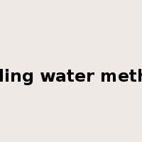 boiling water method是什么意思